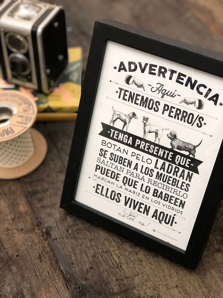 CUADRO PERRO (17X22)