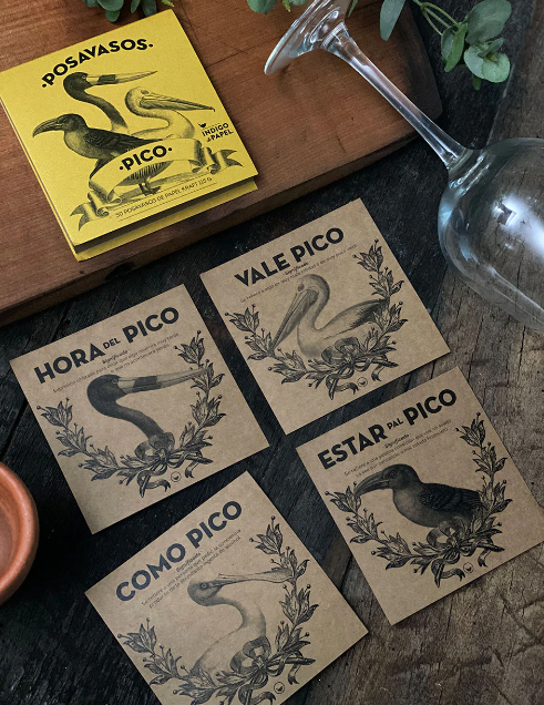 SET POSAVASOS KRAFT PICO