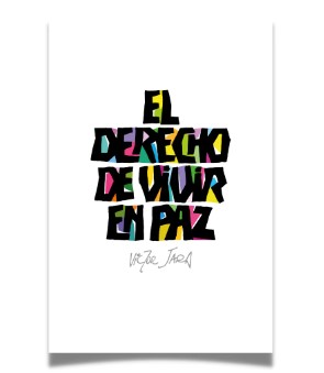 POSTAL EL DERECHO DE VIVIR EN PAZ