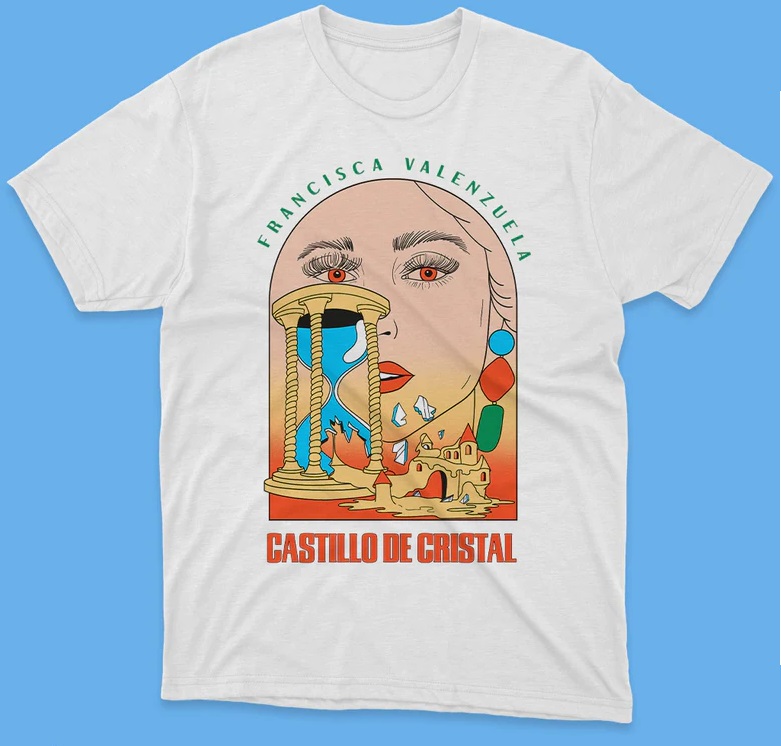 POLERA FRANCISCA VALENZUELA CASTILLO BLANCO/COLOR