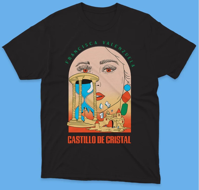 POLERA FRANCISCA VALENZUELA CASTILLO NEGRO/COLOR