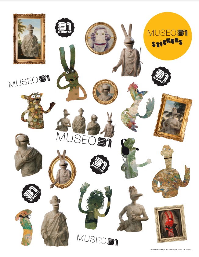 SET STICKERS MUSEO 31 MINUTOS