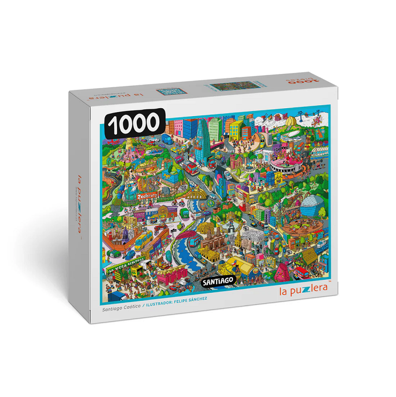 PUZZLE CAOS EN SANTIAGO 1000 PIEZAS