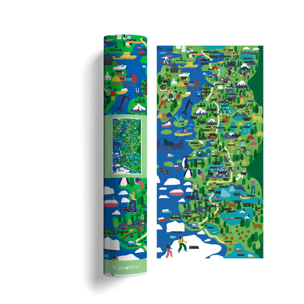 MAPA ILUSTRADO CARRETERA AUSTRAL