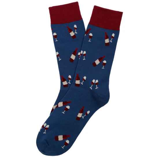 CALCETINES VINOS (AZUL)