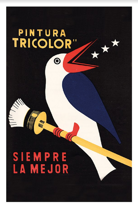 POSTAL NOSTALGIA NACIONAL GRAFICA PUBLICITARIA PINTURA TRICOLOR