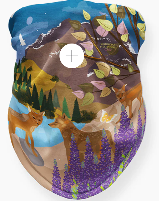 BANDANA ZORRO CULPEO ACUARELA