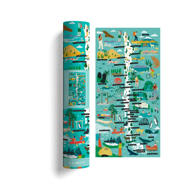 MAPA ILUSTRADO PARQUES NACIONALES DE CHILE