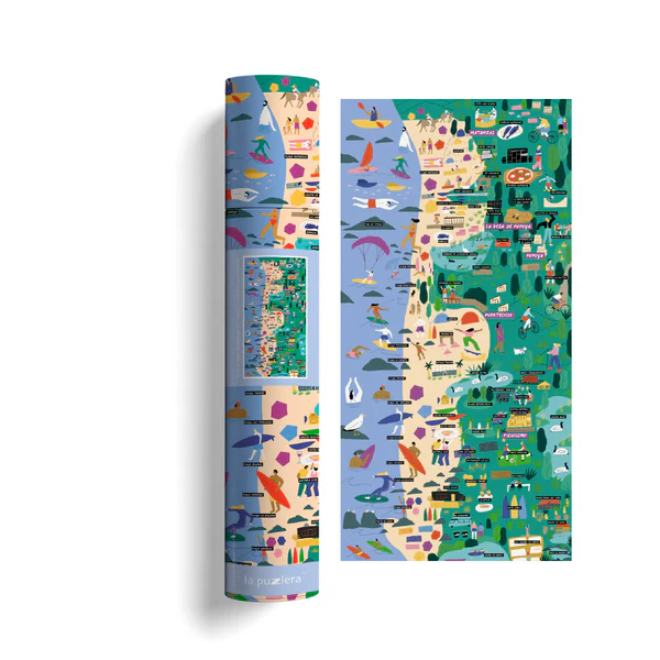 MAPA ILUSTRADO MATANZAS / PUERTECILLO / PICHILEMU