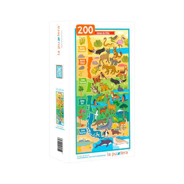 PUZZLE ZONAS DE CHILE (200 PIEZAS)
