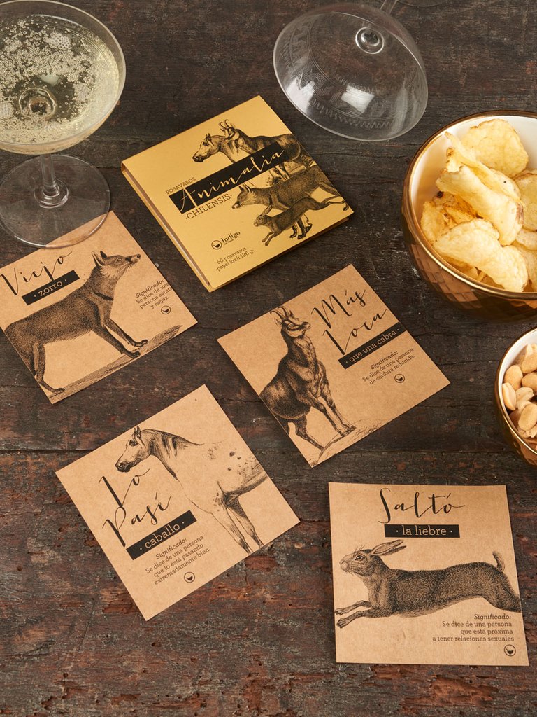 SET POSAVASOS KRAFT ANIMALIA