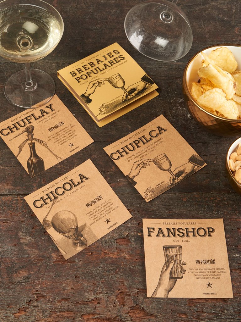 SET POSAVASOS KRAFT BREBAJES POPULARES